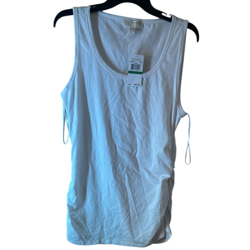 MICHAEL Michael Kors Basics White Tank Top Size L
